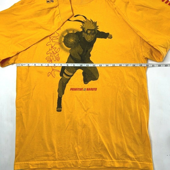 Primitive Naruto‎ Yellow Long Sleeve Graphic T-shirt Size Large Shippuden - Picture 8 of 8